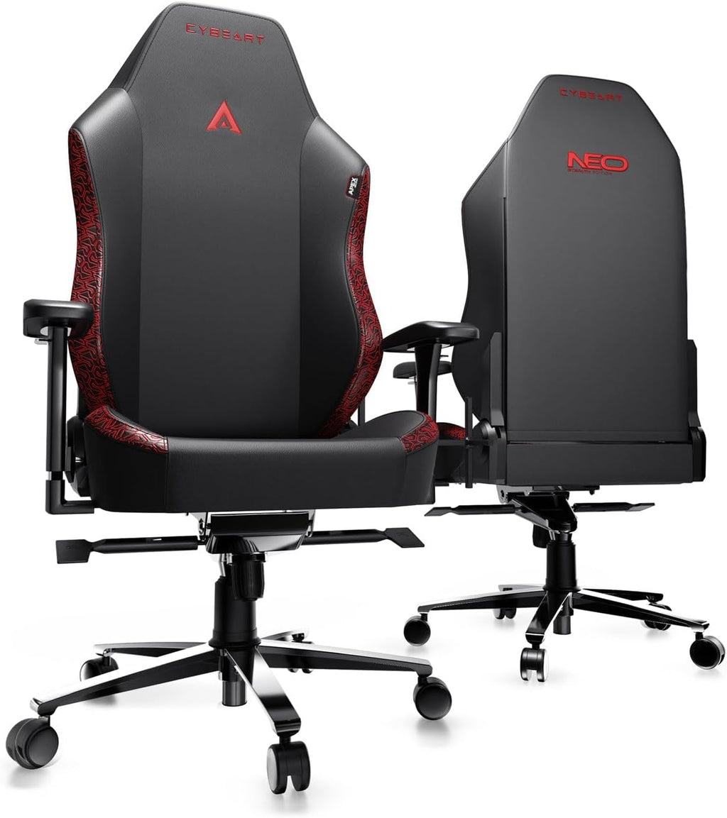 Cybeart | Stealth - NEO Series Gaming/Office Chair | 4D Armrest, NeoTek™ Leatherette, AeroMag™ Neck & Lumbar Pillow, Recline & Tilt