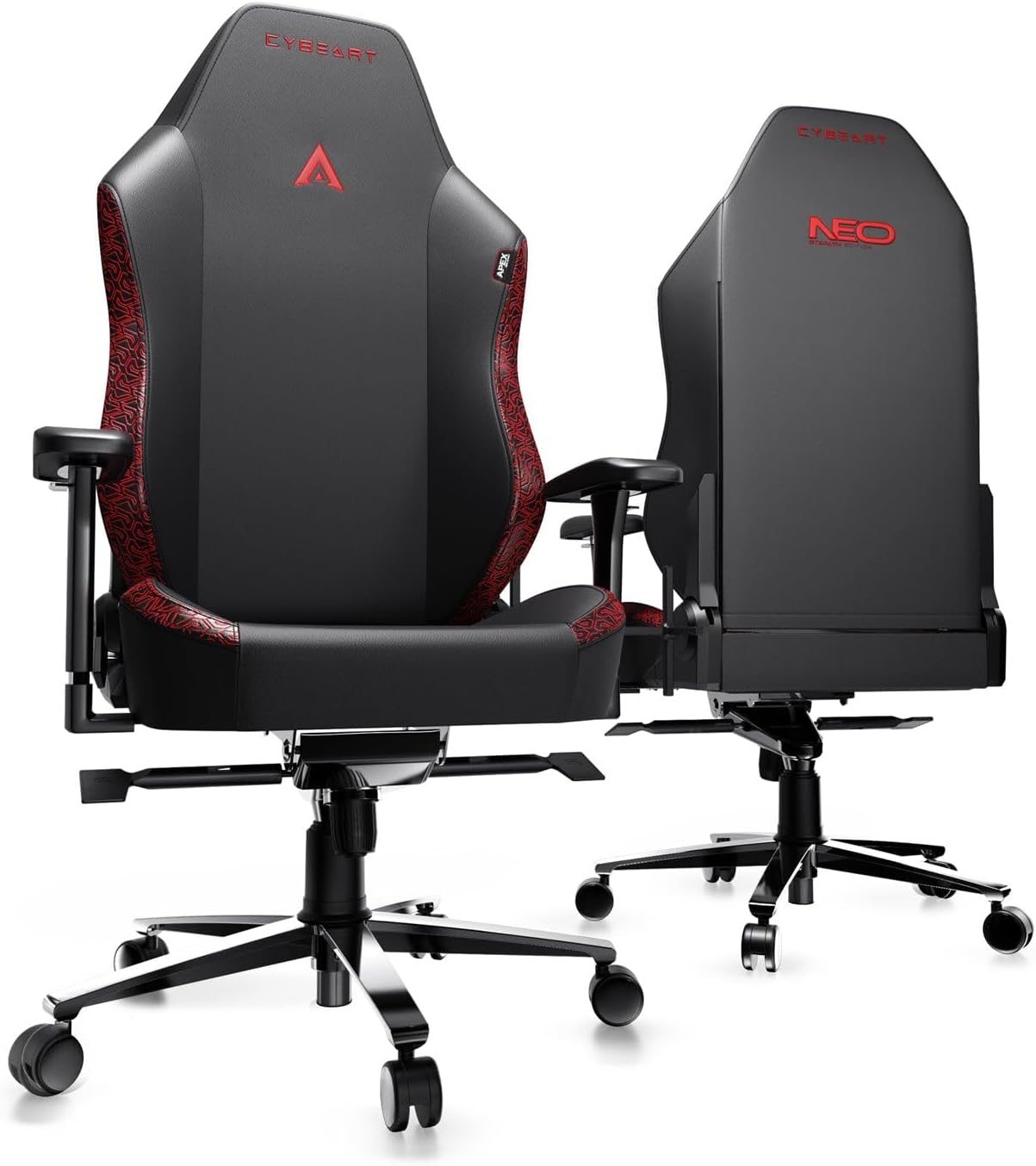 Cybeart | Stealth - NEO Series Gaming/Office Chair | 4D Armrest, NeoTek™ Leatherette, AeroMag™ Neck & Lumbar Pillow, Recline & Tilt