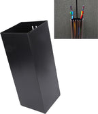 Umbrella Stand, Umbrella Holder for Entryway, Metal Square Umbrella Rack Organizer Freestanding, for Canes Walking Sticks (Black)