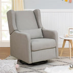 DaVinci Carter’s Arlo Glider Recliner Nursery Chair - Water & Stain Resistant Glider Rocking Chair for Nursery - GREENGUARD Gold, FSC & Certi-PUR US Certified - Cozy Swivel Rocker Recliner - Grey