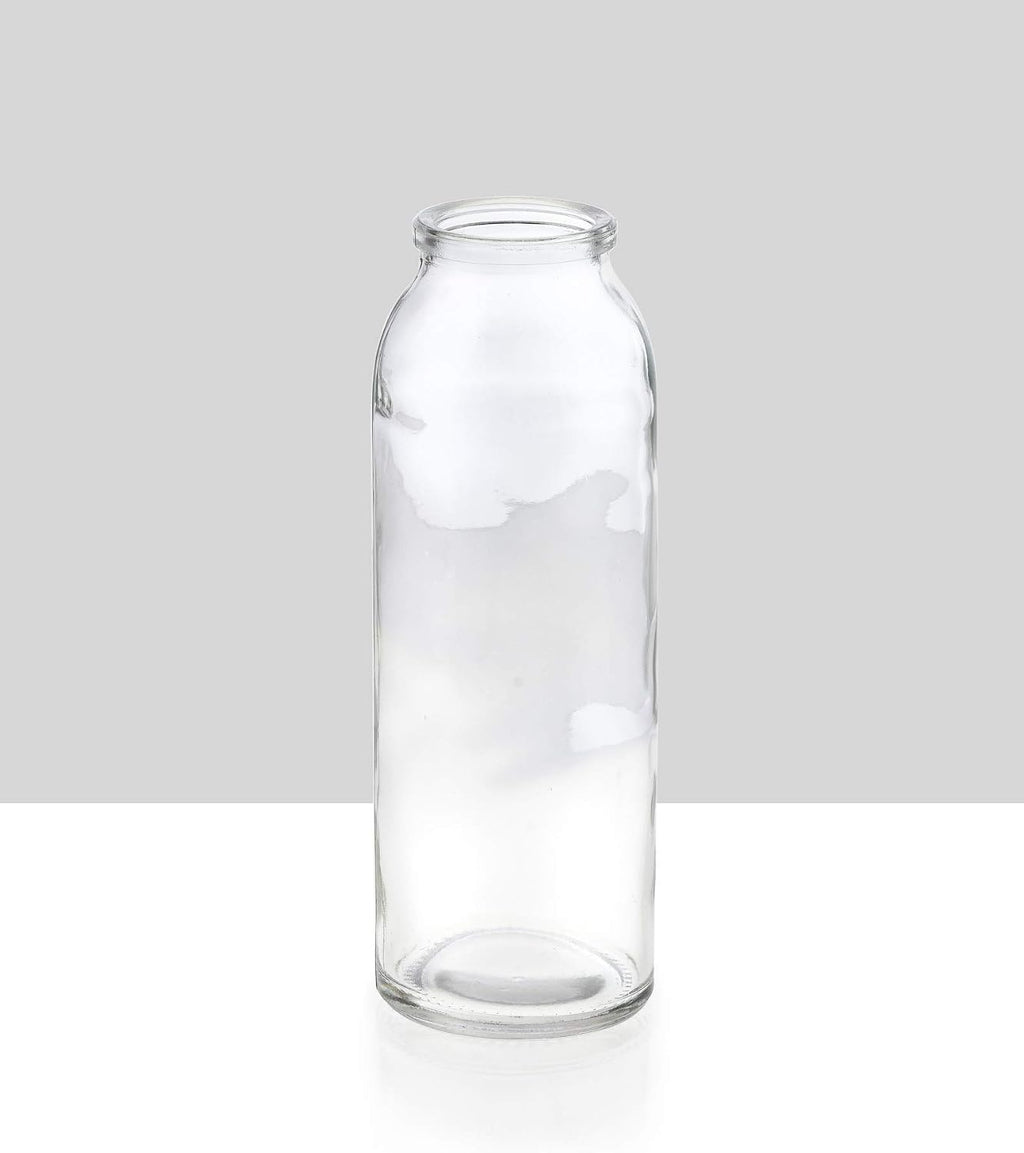 Serene Spaces Living Set of 6 Clear Glass Bud Vases – Ideal for Centerpieces at Weddings and Events – 6.25” Tall & 2” Diameter – Elegant Flower Vases for Home Decor (Pack of 2)