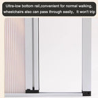 Honeycomb Folding Door No-Drilling Sliding Folding Door，Room Divider Blackout Thermal and Noise Reduce，for Bathroom(Gray,36X80IN)