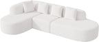 114 Inch Boneless Couches for Living Room,Modern Modular Sectional Sofa with Chaise,L-Shape Cloud Sectional Couch,No Assembly Required,Beige