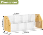 NiHome 2-Tier Drink Packet Organizer, 8 Slot for Sugar Packets, Tea Bags