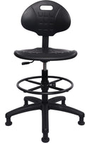 TAKE UR SEAT® Deluxe Drafting Lab Stool Chair, 18'' Adjustable Footring, 10'' Adjustable Height, 450 lbs seat Capacity, Heavy Duty, Shipped Within 24 Hours (Glide Non-Rolling)