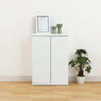 Shirai Sangyo PTS-8560D WH Under-Counter Storage Rack, Door Type, Cabinet, Wooden, Combined Width for Kitchen and Dining Room, Simple Design, White, Width 23.6 inches (60 cm), Depth 11.7 inches (29.6