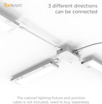 Extension Accessories Compatible with Hyperlink & Lumilink Series Under Cabinet Light with Quick-Connect (Wired Box, White, 2.52 Inch)