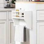 78"-49" Extendable Rolling Kitchen Island with Extended Dining Table, Mobile Kitchen Storage Islands with Storage Drawers, 2-Tier Storage Shelf, White
