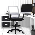 Drafting Chair Tall Office Chair Ergonomic Desh Chair with Lumbar Support Foot Ring Arms Height Adjustable Rolling Swivel Mesh Mid Back Drafting Stool Task Computer Executive Chair for Standing Desk
