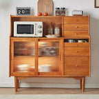 Entryway Cabinet Modern Simple Solid Wood Dining Sideboard Restaurant Cupboard Home Storage Cabinet Sideboard Storage Cabinet