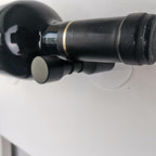 Wine Rack Wall Mounted 5 Bottle Matte Black Metal Vino Pins Single Display Pegs System for Wine Bottles (Matte Black)
