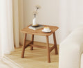 CIMOTA Solid Wood Side Table Modern Small Square End Table for Living Room Farmhouse Narrow Nightstand for Small Spaces/Bedroom/Office, Natural Finish