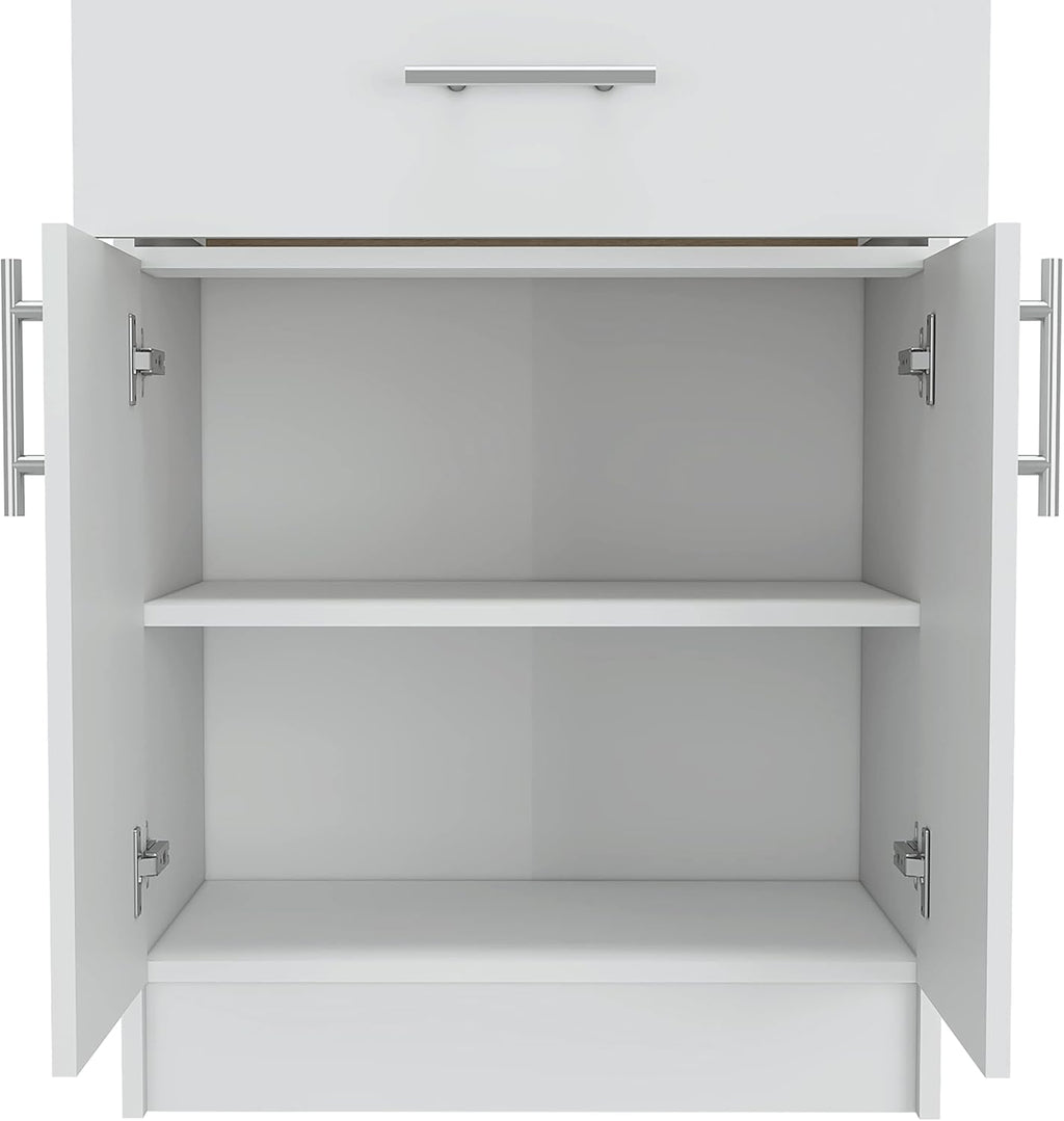 Oxford Pantry Cabinet, Kitchen Storage Solution for Utensils, Food & Dishes - Wall Storage, Adjustable Shelves, Compact Design