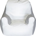 E-SeaRider Armchair Marine Beanbag, Medium, Multi (White/Grey)