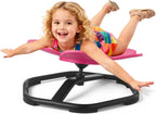 VEVOR Kids Swivel Chair, 220 lbs Capacity, Flower Shape Sensory Spinning Chair, Autistic Kids Sensory Toy Seat with Non-Slip Metal Base, Toddler Sit & Spin Seat for Coordination Balance Focus, Rose