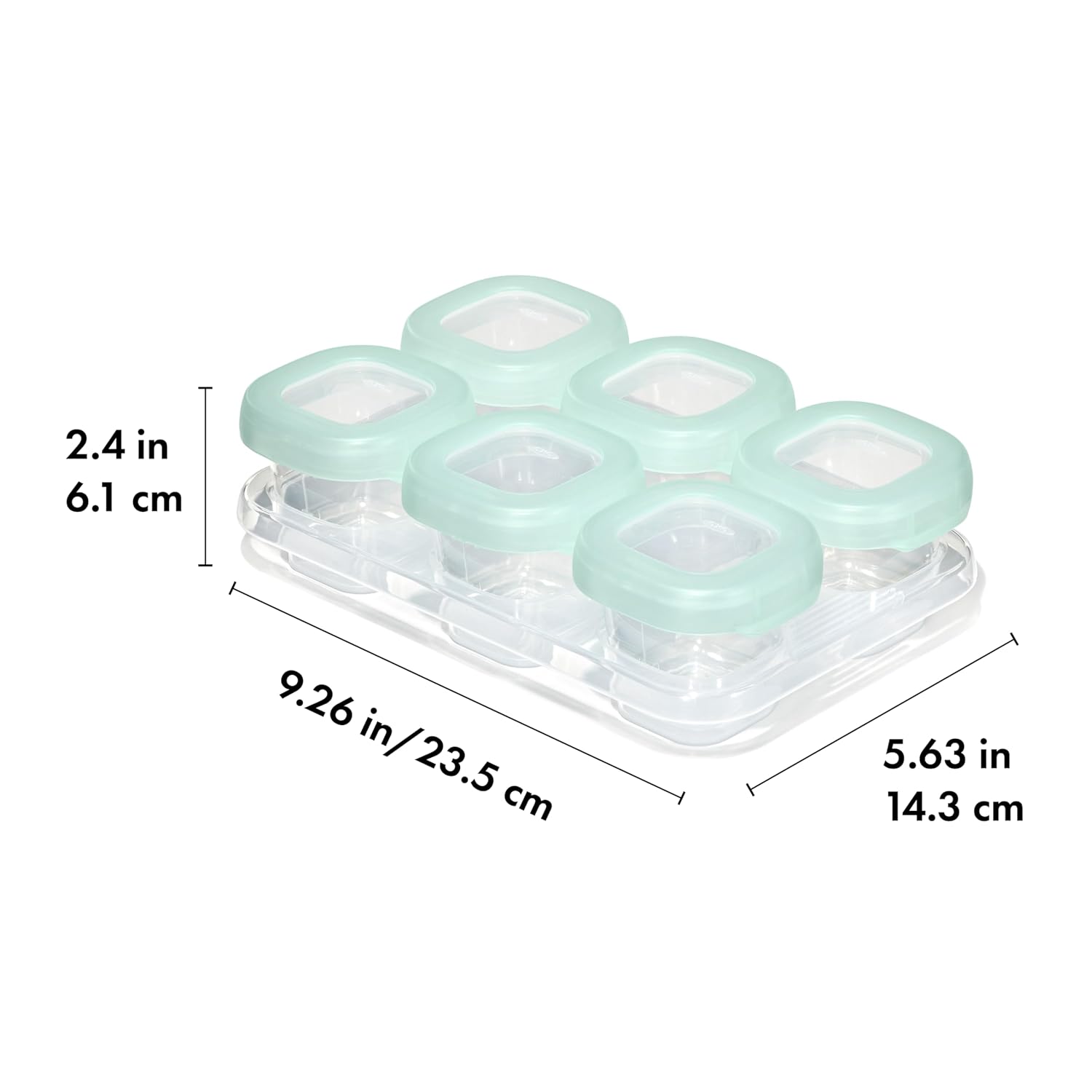OXO Tot 12-Piece Baby Blocks Food Storage Container Set - Opal