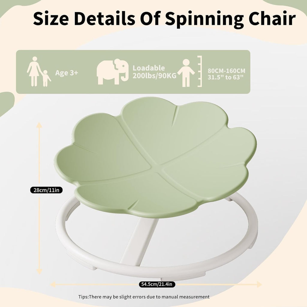 Sensory Toys Spinning Chair for Kids, Indoor Autism Sensory Toys Rocking Chair Toys for Autistic Kids Ages 3-5, Sensory Items for Classroom Balance Coordination Focus Green