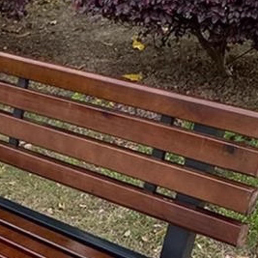 Patio Benches for Outdoors Park Chair Outdoor Bench Courtyard Shopping Mall Rest Back Solid Wood Garden Benches for Outdoors