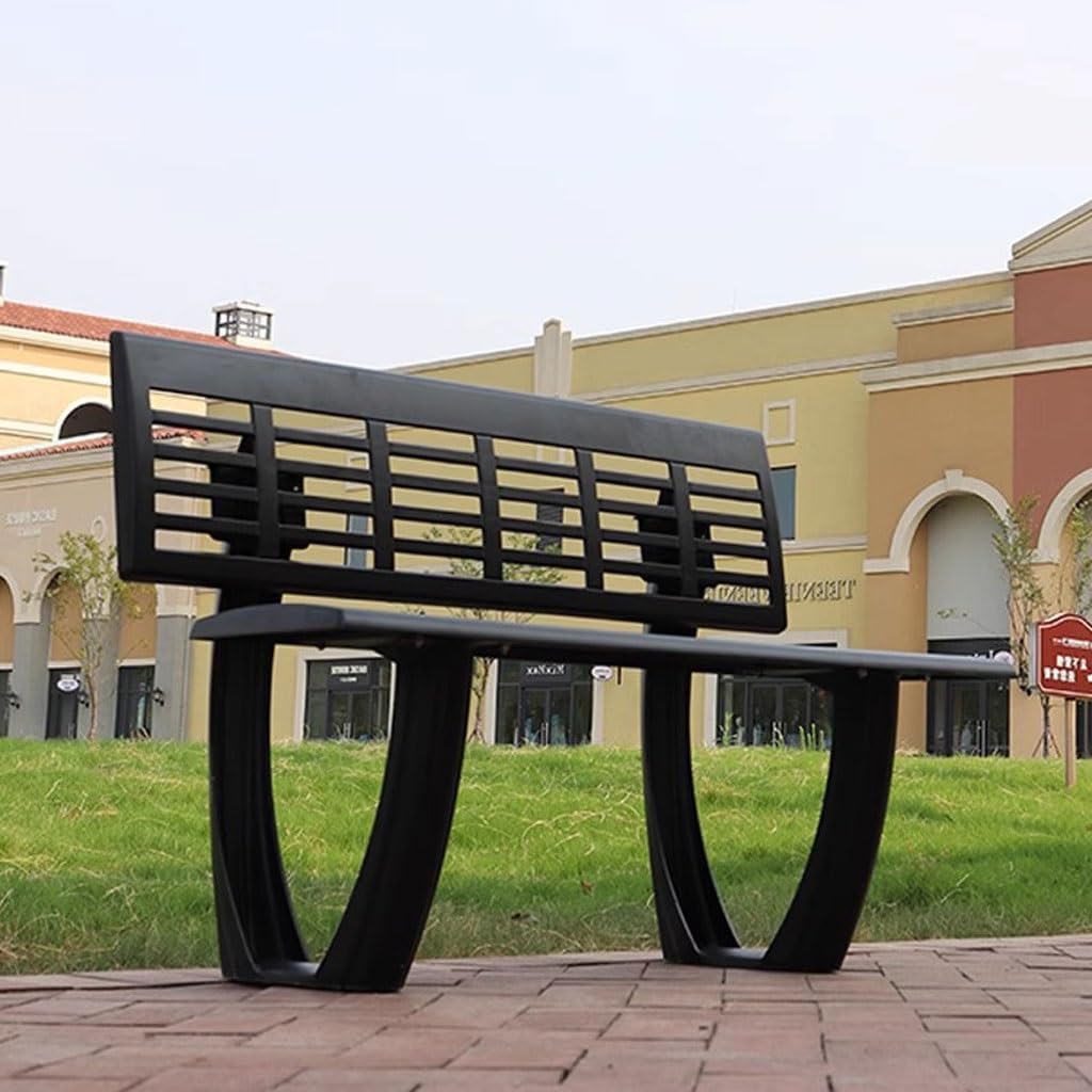 Patio Benches for Outdoors Outdoor Park Chair Cast Aluminum Double Backrest Community Square Bench Garden Creative Garden Benches for Outdoors