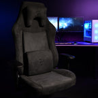 Arozzi Vernazza XL Soft PU Ergonomic Computer Gaming/Office Chair with High Backrest, Recliner, Swivel, Tilt, Rocker, Adjustable Height and Adjustable Lumbar and Neck Support - Pure Black