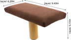 minkissy Wooden Stool with Cushion Small Size and Prayer, Balance Bench Chair for Adults Under 150cm, Portable Seat for Mindfulness and Zen Practice