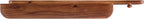 Alaterre Furniture Calais 36 Inch Wall Mount Coat Rack with Shelf with 4 Coat Hooks and Peg – Acacia Wood Wall Hangers (Chestnut)