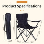 Foldable Portable Camping Armchair | Multicolor Design for Fishing Beach Lounge Outdoor Accessories(RDT300 with clamp)