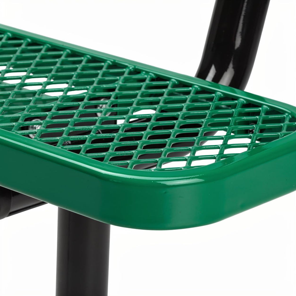 The City™ Series Buddy Benches, Green, 72" L x 12" W x 18.25" H