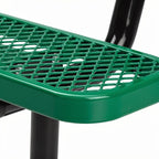 The City™ Series Buddy Benches, Green, 72" L x 12" W x 18.25" H