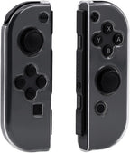 Mcbazel Transparent TPU Case for Switch JoyCon Controllers, Protective Cover Anti-Slip Grip Clear Skin Compatible with NS Switch/OLED(NOT for NS 2)