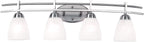 Possini Euro Design Art Deco Modern Wall Mount Light Brushed Nickel Silver Metal Hardwired 33" Wide 4-Light Fixture Trio Marbleized Glass Shades for Bathroom Vanity Mirror House Home Room Decor