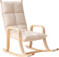 Swegrow Kids' Recliners，Rocker and Stationary Options, Sensory Rocking Chair for Kids & Toddlers，Versatile Floor Chair with Soft Fabric and Stability for Playroom, Bedroom, or Nursery (Beige)