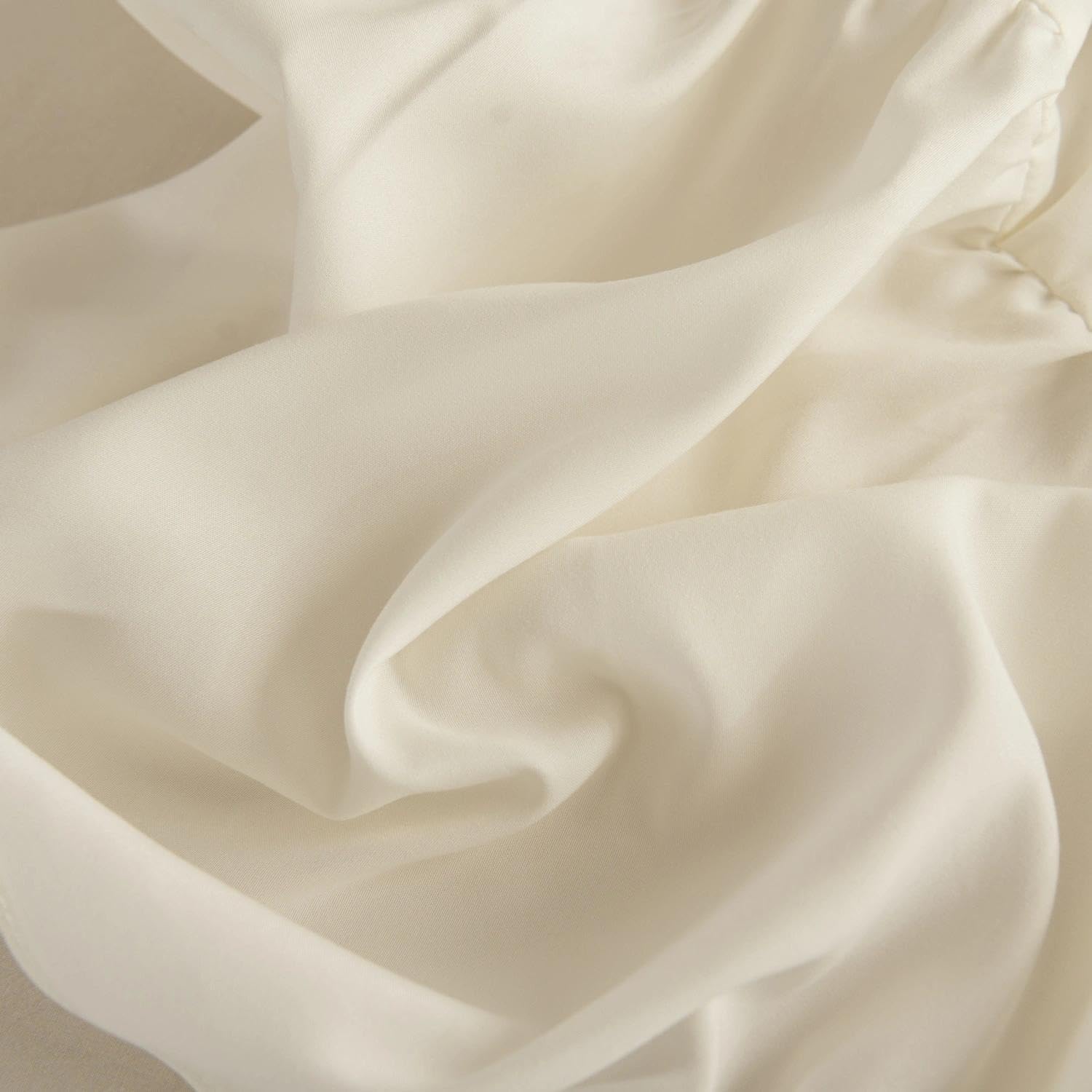 Bed Skirt Queen Size Ruffled Bed Skirt with Split Corners, Queen Bed Skirts 14 Inch Drop with Platform, 14'' Queen -Ivory