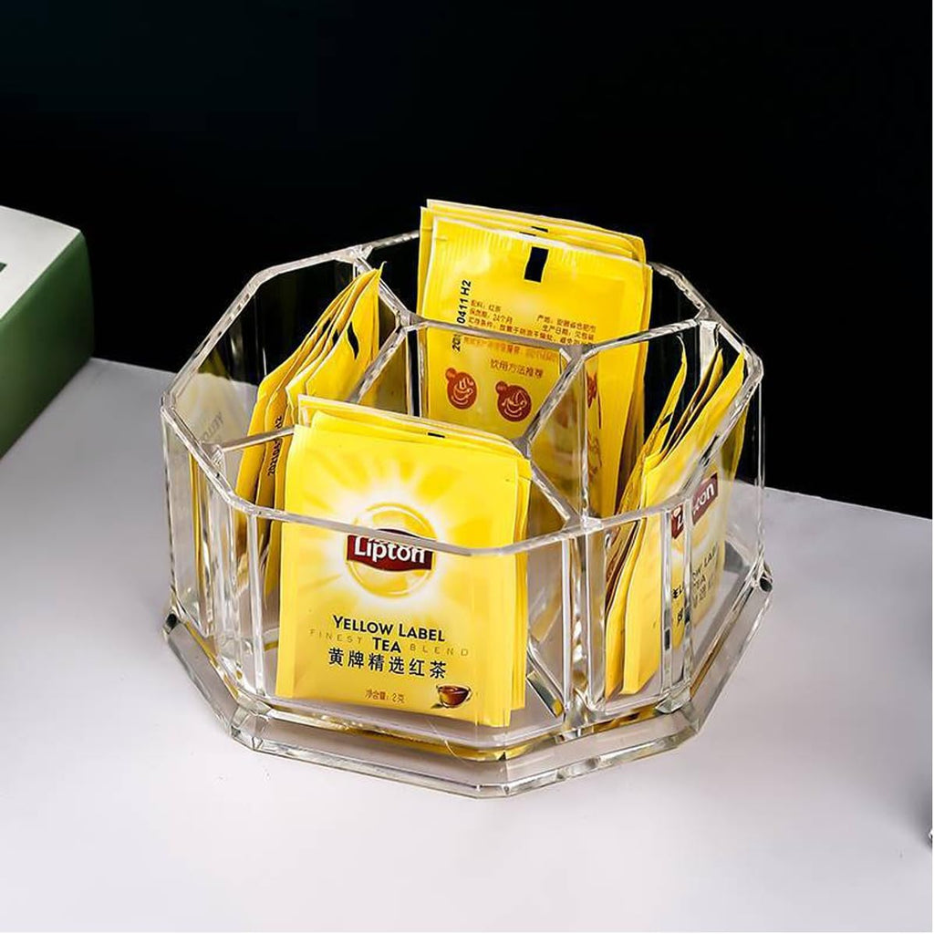 Acrylic Tea Bags Holder Coffee Sugar Bag Case Guest Room Organizer Storage Boxes-5 Department for Kitchen,Home YTBH-002