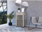 Mid-Century Storage Cabinet, 1-Drawer 12-Bottle Wine Cabinet, for Kitchen Living Room Entryway,for Kitchen Home