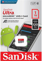 SanDisk Ultra 1TB Micro SD Card Works with Nintendo Switch & Nintendo Switch Lite Console (SDSQUA4-1T00-GN6MN) UHS-1 Class 10 Bundle with (1) Everything But Stromboli SD & MicroSD Memory Card Reader