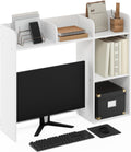 Furinno Classic Desk Shelf, 5-Shelf Desktop Hutch, Book Shelf, 3-Tier Desk Organzier, for Office Supplies, Office Desk Accessories, for Home Office, College, Dorm, White