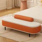 Modern Bedroom Bedside Bench Light Luxury Shoe Entrance Long Entry Cloakroom Sofa Entryway(Coffee,Medium)