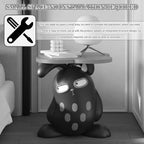 Fashionable Style Funny Rabbit Shape End Table, Living Room Creative Side Table, Floor-Standing Ornaments, Home Decoration(White)