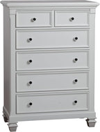 6 Drawer Chest Pure White