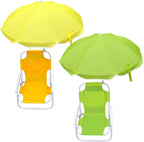Kids Beach Chair with Umbrella Foldable & Detachable Beach Chair with Canopy, Lightweight and Sturdy Outdoor Seat for Camping, Travel, Lawn, Yellow Camping & Hiking