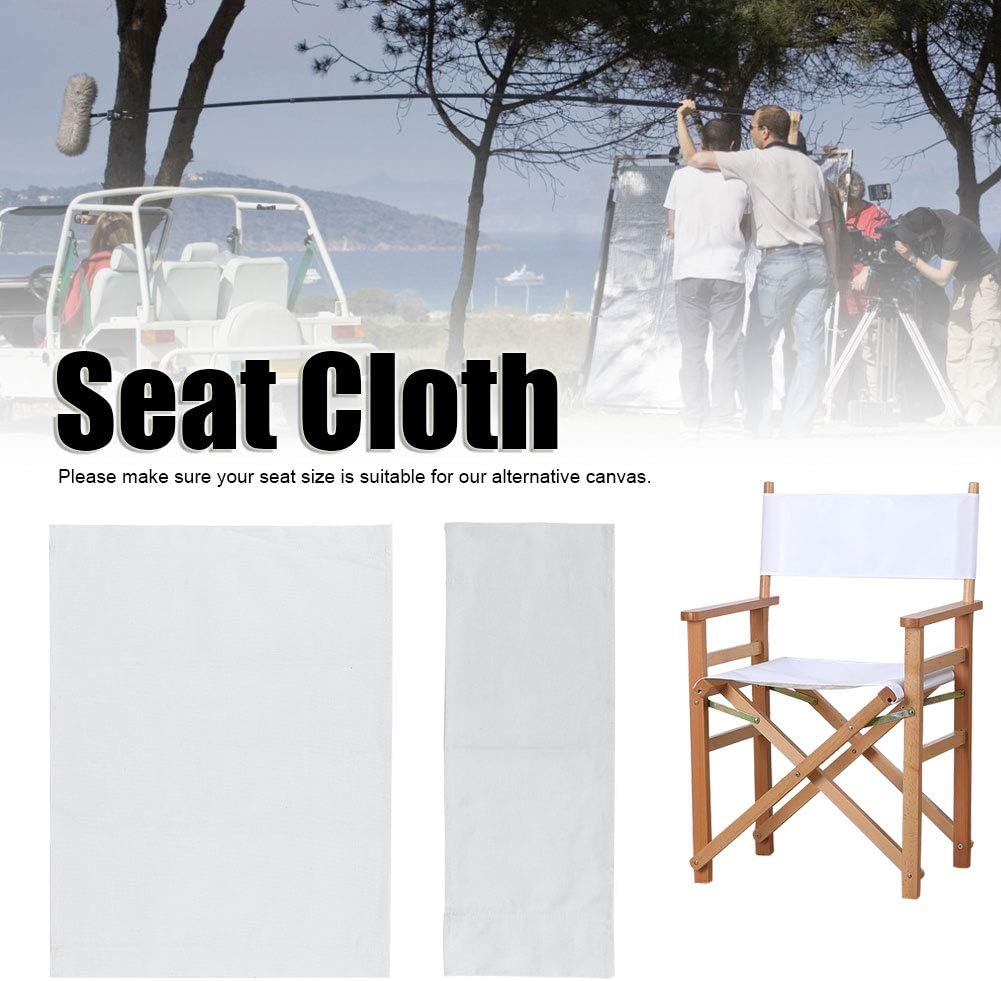 Directors Chair Replacement Seat and Back - Cotton Canvas, Movie Chair Replacement (20.5 x 16.5in)