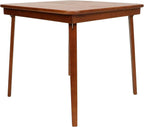 Stakmore Classic Straight Edge Solid Wood Folding Card Table, Cherry Frame
