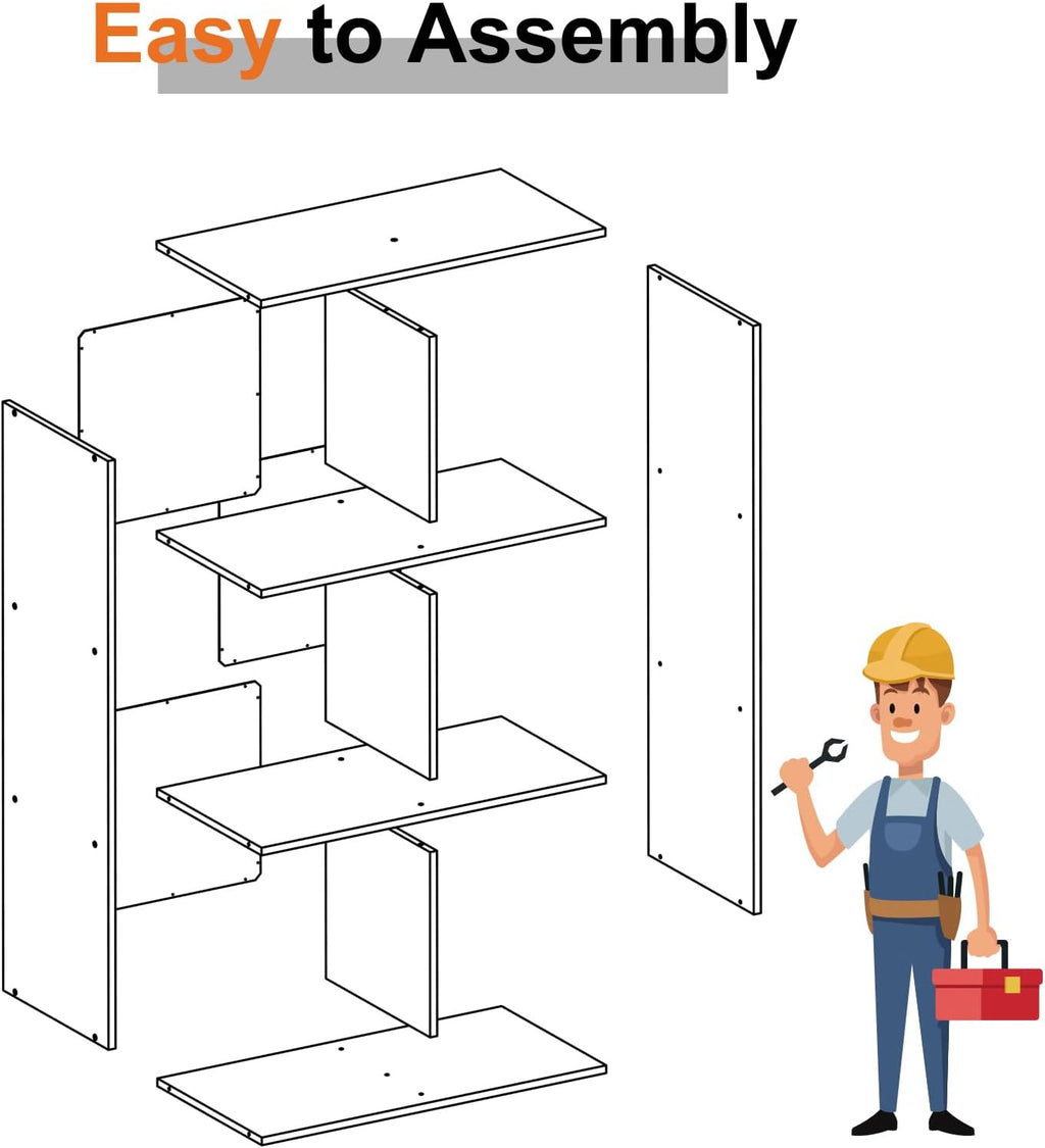 Sweetcrispy 6 Cube Storage Organizer - Open Cube Bookshelf with 3 Removable Back Panels, Display Storage Bookcase for Living Room, Bedroom, Entrance Hall, Home Office，36" Lx11.6 Wx24 H, Deep Black