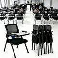 24 Pack Folding Training Chair with Tablet Arm & Cup Holder, Commercial Grade Conference & Meeting Room Chairs with Writing Board, Space Saving Foldable Classroom Chairs for Seminar, School, Church