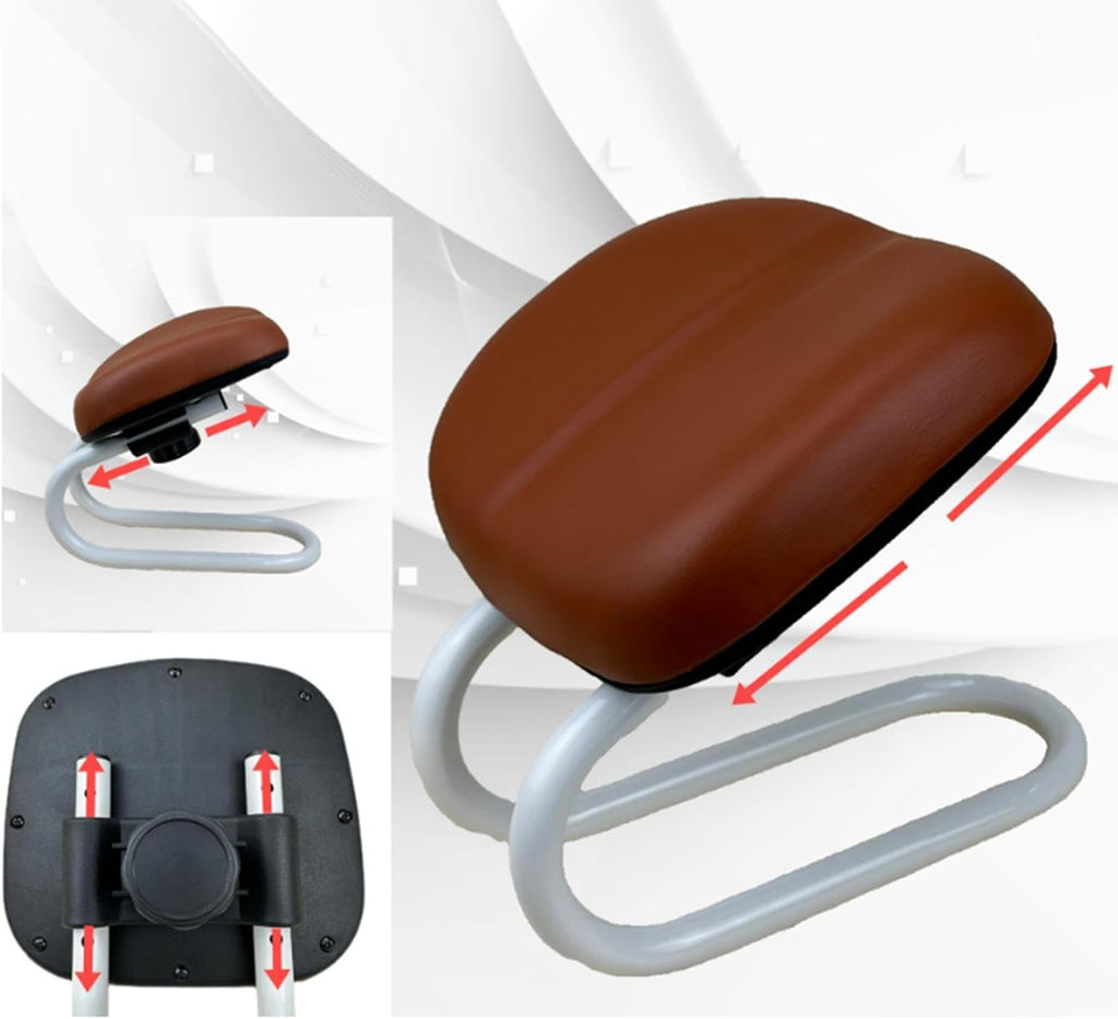 Kneeling Meditation Stool Ergonomic Kneeling Chair Adjustable Meditation Bench Portable Prayer Seat Metal Frame PU Sponge Comfortable Design Suitable