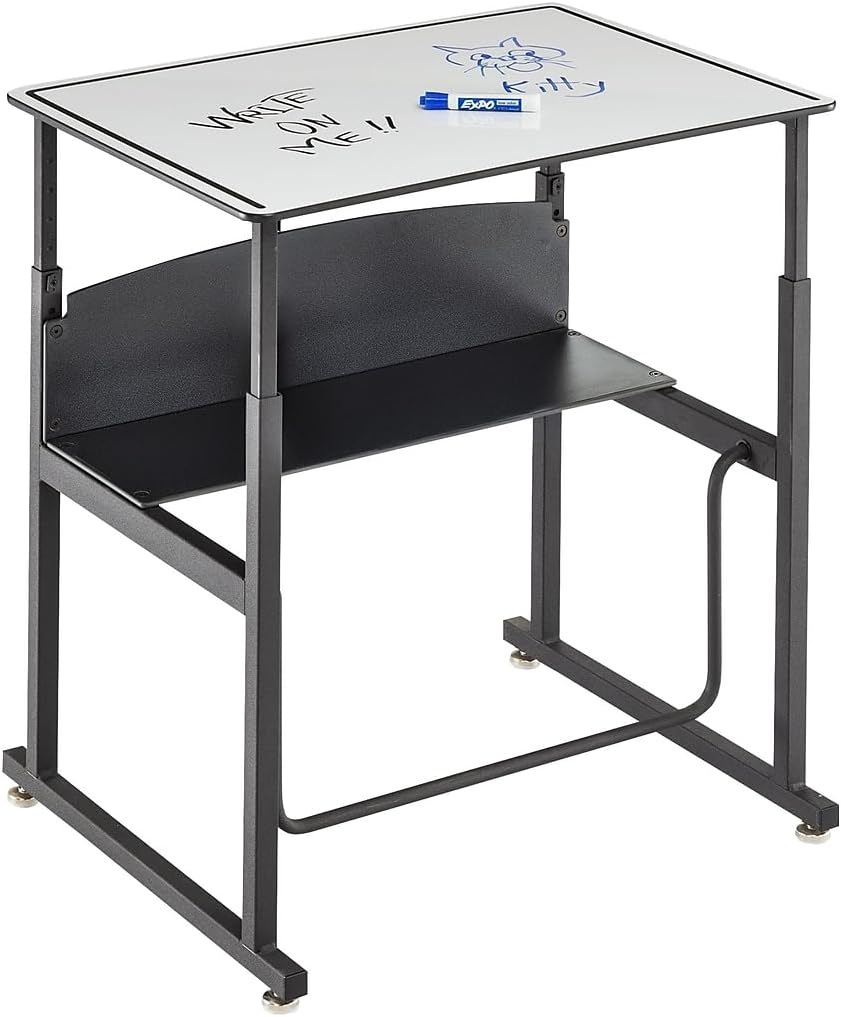 Safco Alphabetter Desk, 28" x 20", Gray Classroom and Home School Desk