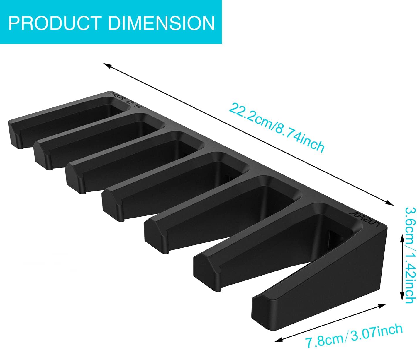 Solid ABS 6X Standard PMAG Wall Mount, Mag Holder, Home Magazine Storage Rack
