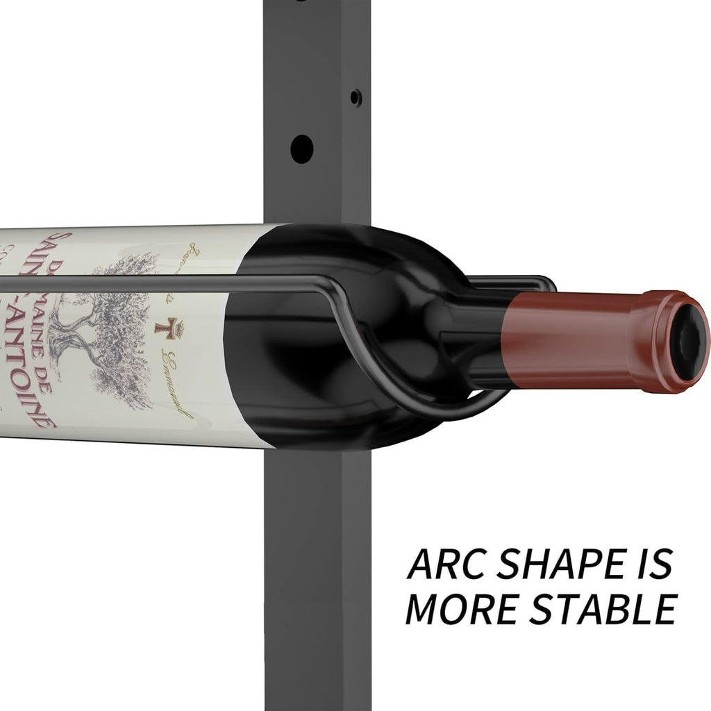Sonyabecca 3 Pack 12 Bottle Wall Wine Rack, DIY Wine Rack Wall Mounted, Wall Mounted Wine Rack,Display Holder Used as One or Four, for Kitchen, Dining Room, Bar, Wine Cellar
