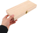 Garneck Hydrometer Storage Box Wooden Case with Foam Insert for Fragile Glass Protection Alcoholmeter Spirit Hydrometer Holder Small Wooden Carrying Case for Homebrew Wine Beer Testing